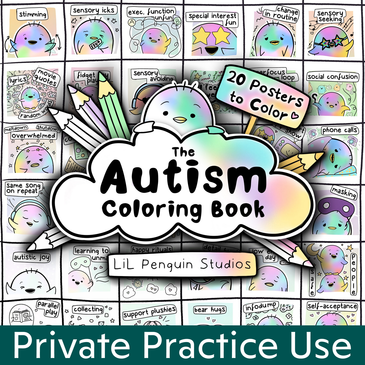 the autism coloring book for children