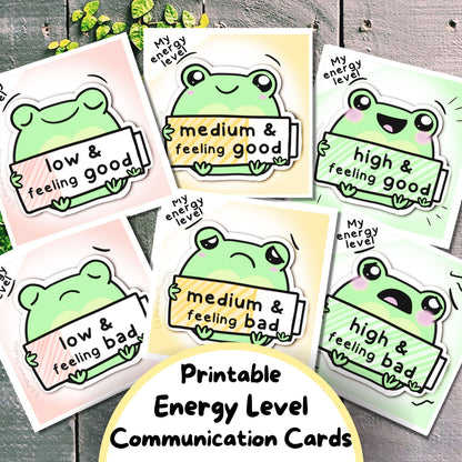 Frog Feelings and Energy Levels Bundle (Digital) - PRIVATE PRACTICE USE