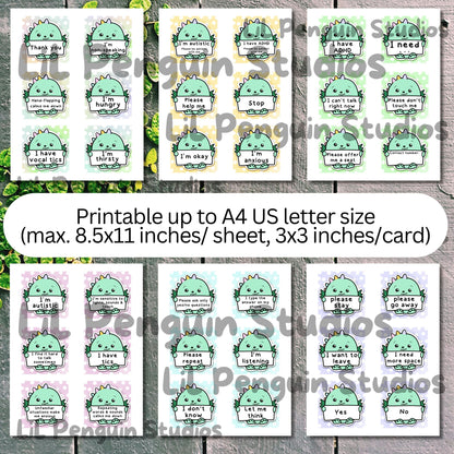 48+48 Communication Cards (Digital) ft. Kex, the Dinosaur - Personal Use