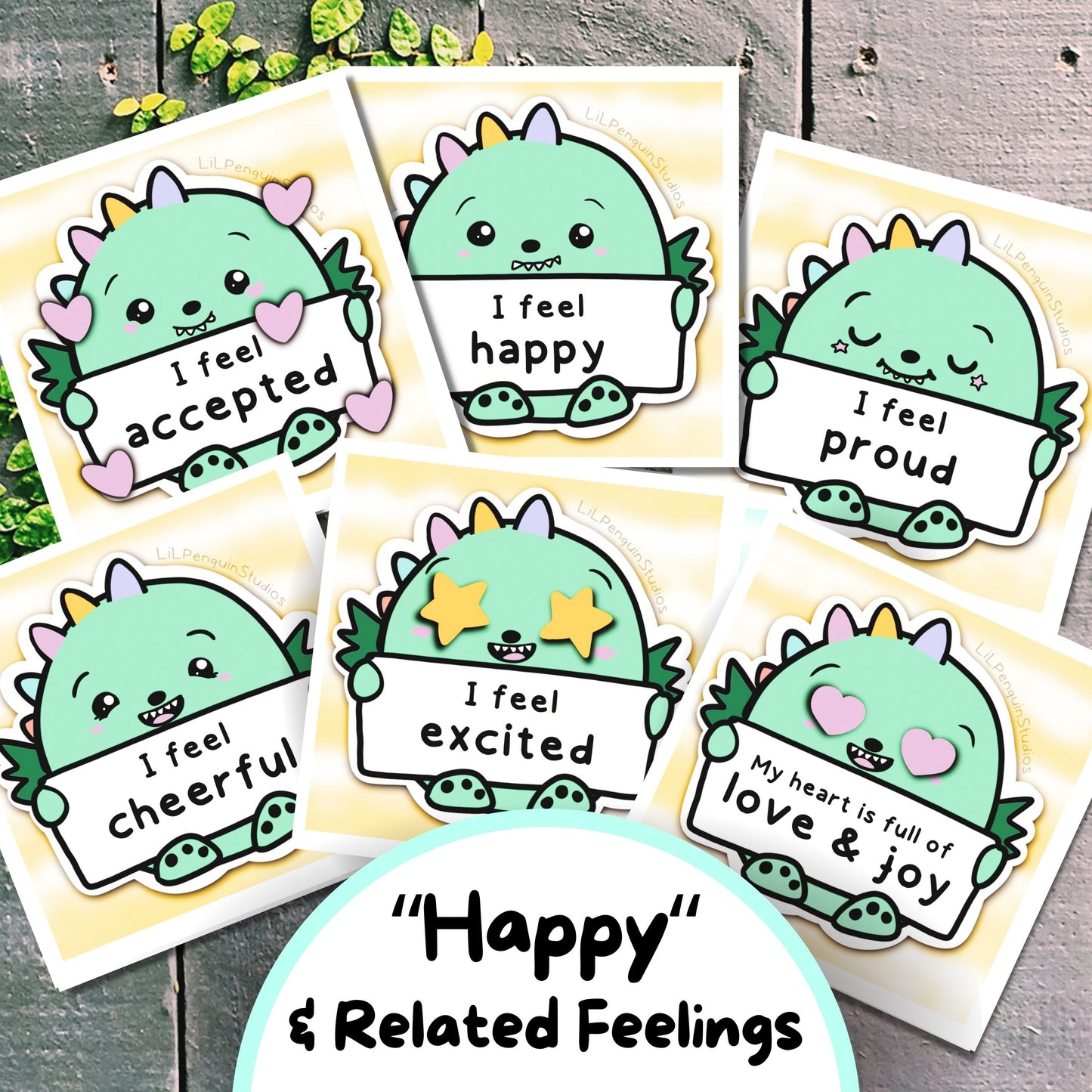 Dino FEELINGS Communciation Cards w/ Energy Levels for Autistic Children and Adults, Autism Worksheet, Dinosaur Emotions Flashcard, Kit, Sensory Overload Aid, Feelings Wheel