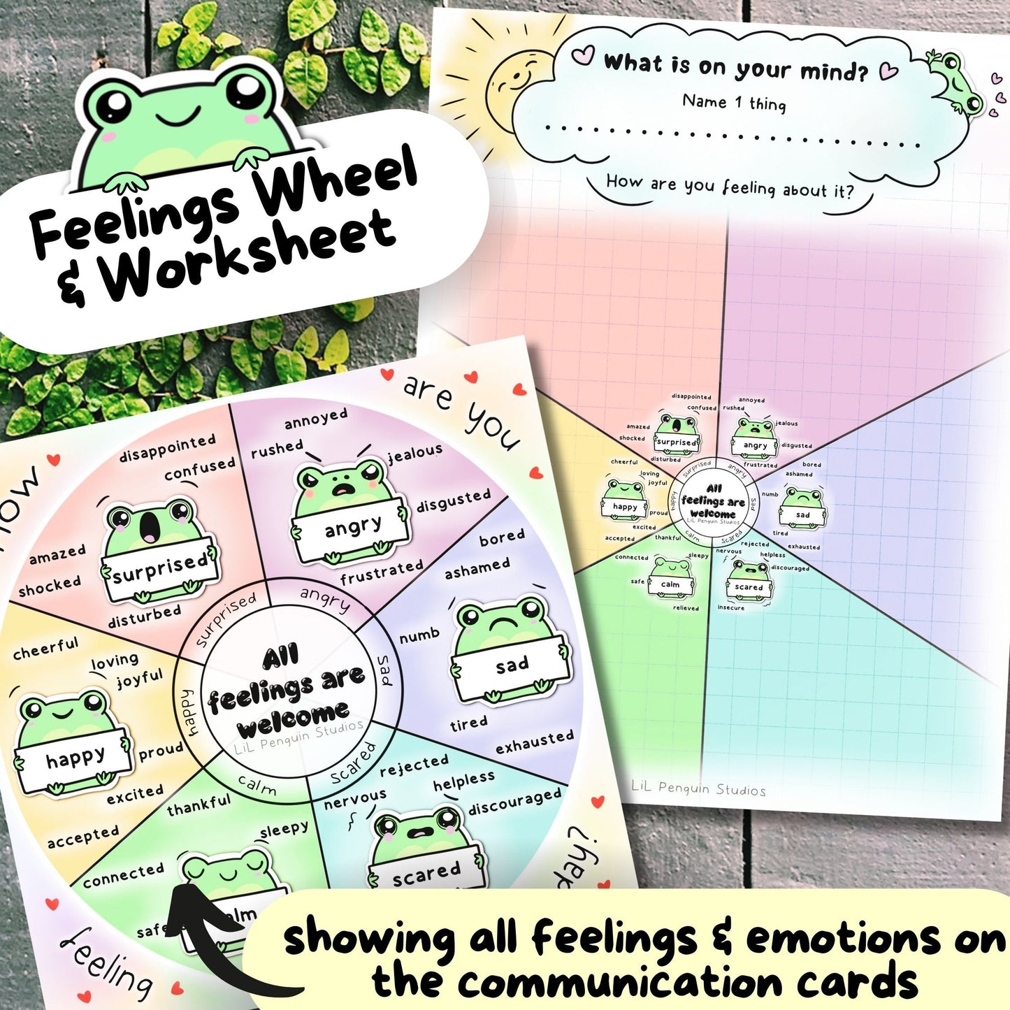 Frog Feelings and Energy Levels Bundle (Digital) - PRIVATE PRACTICE USE