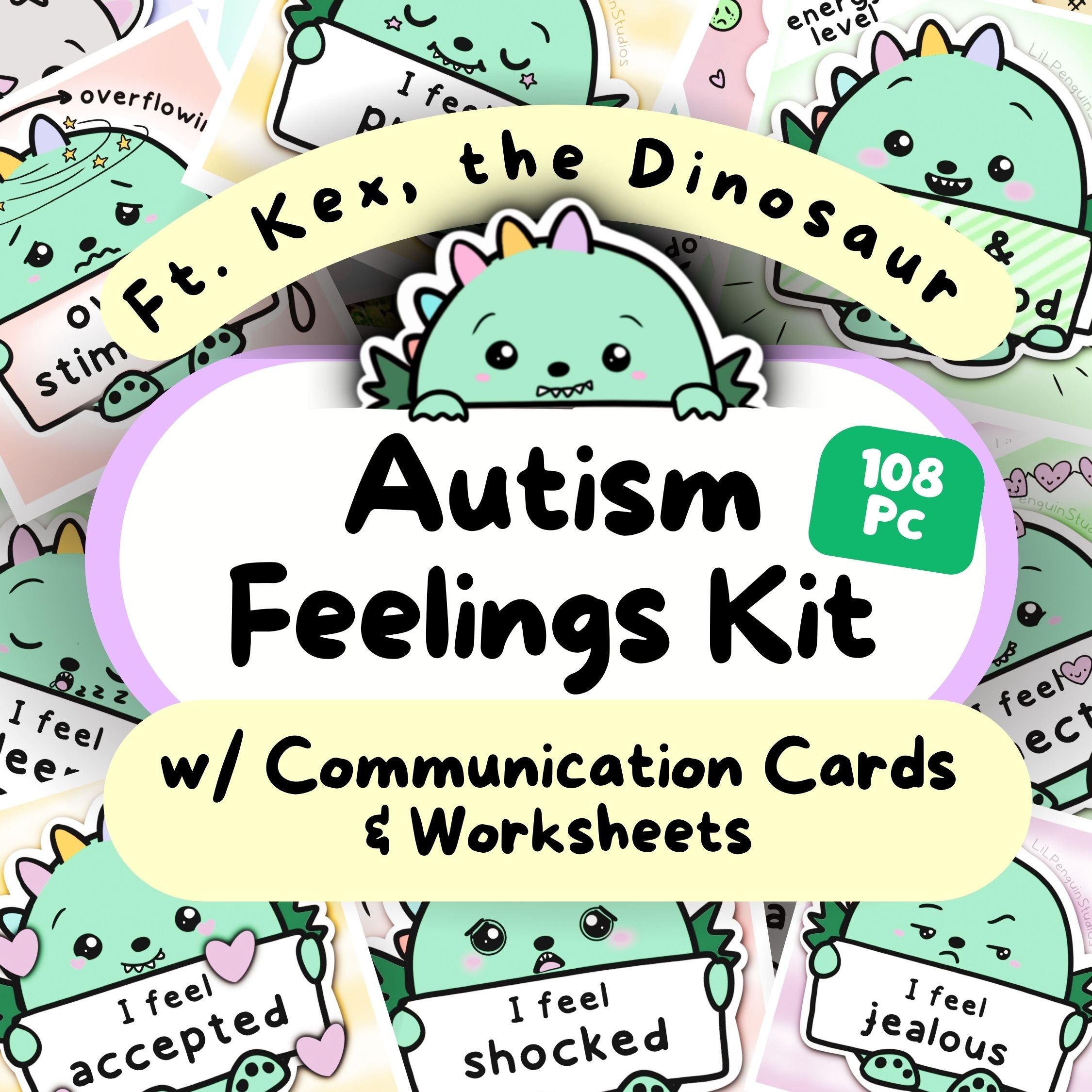 Feelings Communication Cards with Energy Levels | LiL Penguin Studios