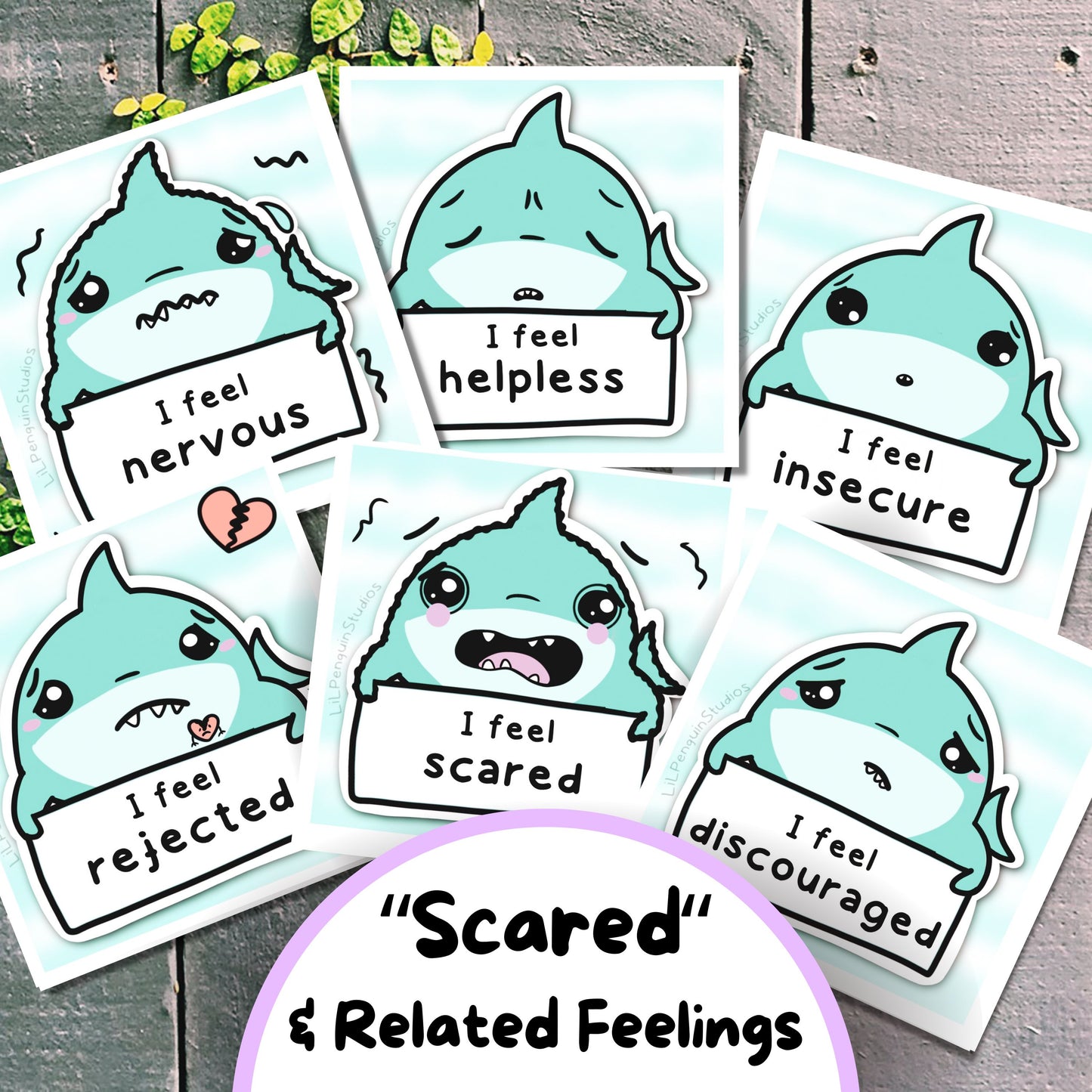 Shark Autism Feelings Kit, Adult Communication Card, Non Verbal Kids Emotion Flash Cards, Autistic Burnout Energy Levels, Emotional Learning