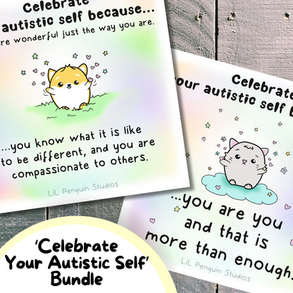 'Celebrate Your Autistic Self' Printable Bundle - PRIVATE PRACTICE USE