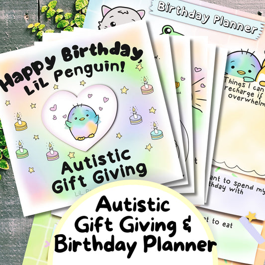 LiL Penguin's Birthday - Autistic Birthday Planner - Personal Use