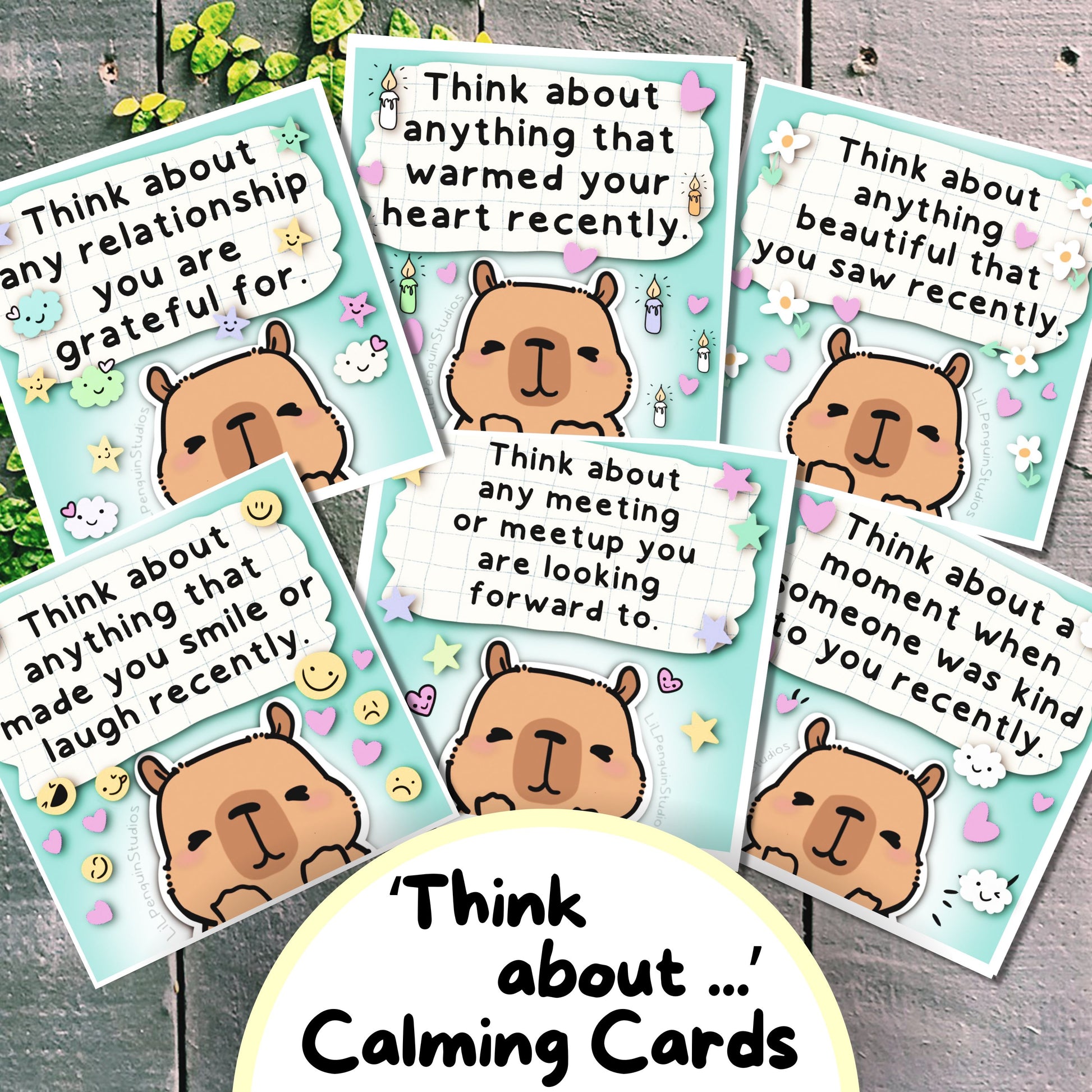 Capybara Autism Calming Kit, Autistic Meltdown Prevention, Burnout Recovery, Anxiety Relief Cards, ADHD Printable, Therapist Print, ASD PDF