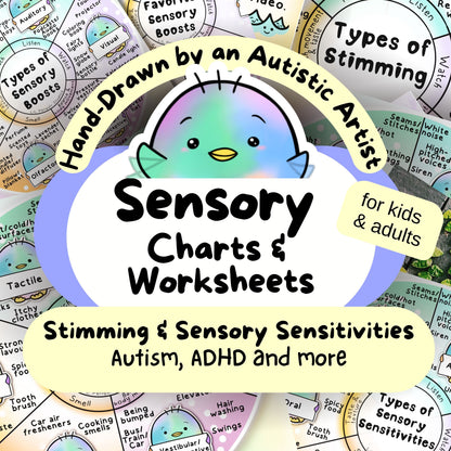 Sensory Charts and Worksheets (Autism/ ADHD and More)