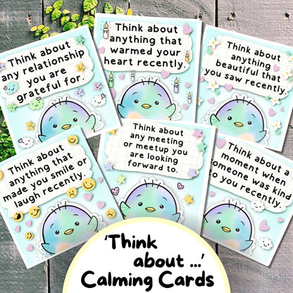 Anxiety Relief Cards, Autism Calm-Down Kit, Autistic Burnout Prevention, Meltdown Recovery, Penguin ADHD Autism Cards, Neurodivergent Poster, Therapy Worksheet,