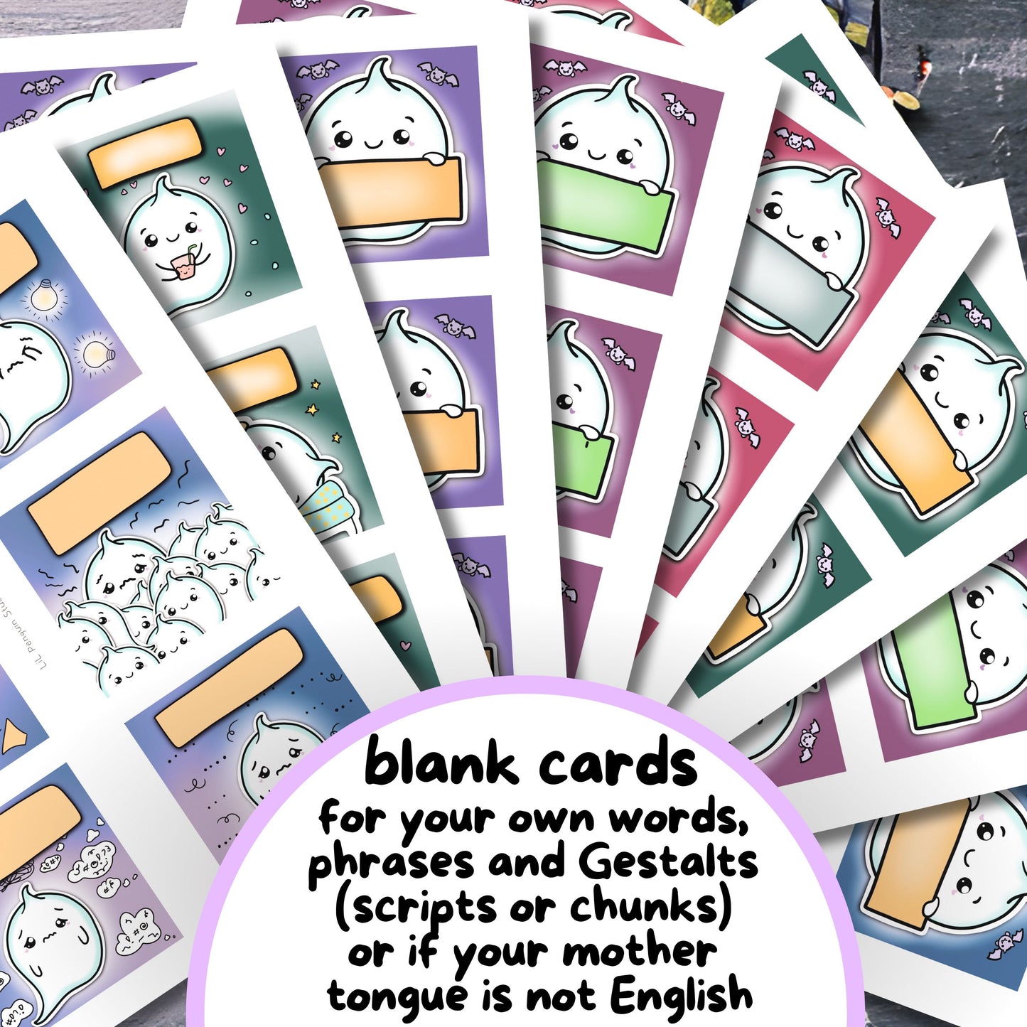 Ghost Communication Cards, Halloween PDF Autistic Affirmations, Non Speaking Adult Kit, Anxiety ADHD Autism Download, Selective Mutism Print