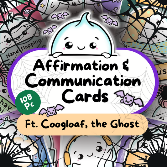 Ghost Communication Cards, Halloween PDF Autistic Affirmations, Non Speaking Adult Kit, Anxiety ADHD Autism Download, Selective Mutism Print