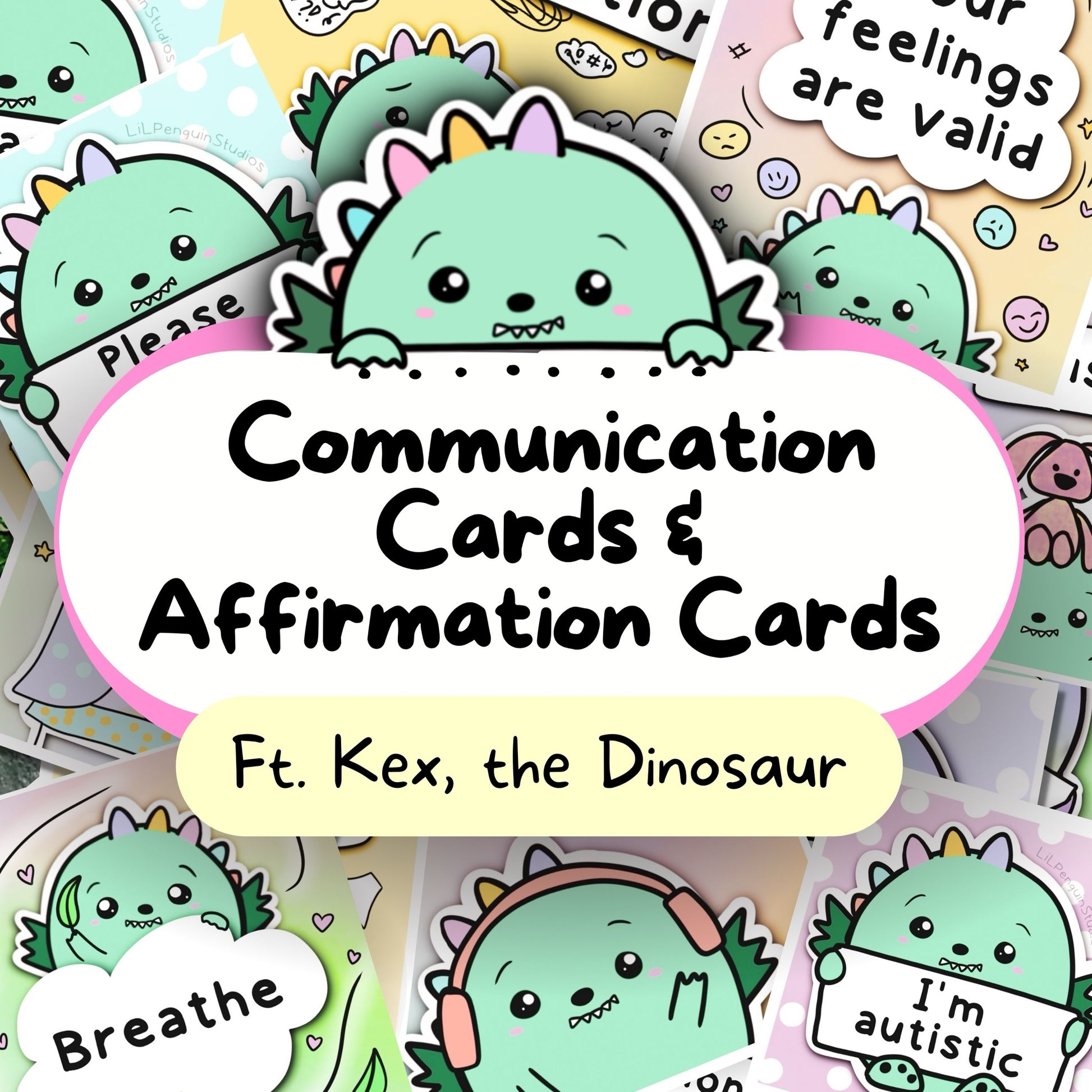 Communication Cards, Hidden Disability Cards and Affirmation Cards (Autism, ADHD, Anxiety, Selective Mutism, Tourette and more)