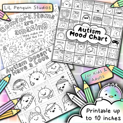 The Autism Coloring Poster Book (Digital) - PRIVATE PRACTICE USE