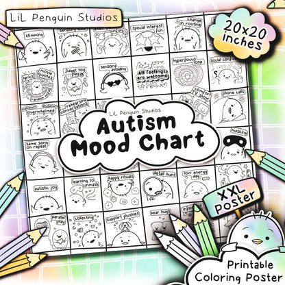 The Autism Coloring Poster Book (Digital) - PRIVATE PRACTICE USE