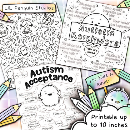 The Autism Coloring Poster Book (Digital) - PRIVATE PRACTICE USE