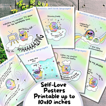 15 Autism Zines Mega Bundle, Printable Therapy Worksheets, Neurodiversity Poster, Unmasking Autism, Burnout, Meltdown, Self-Care, Masking, Penguin Autism Support Kit for autistic adults and kids, parents, teachers, caregivers and therapists