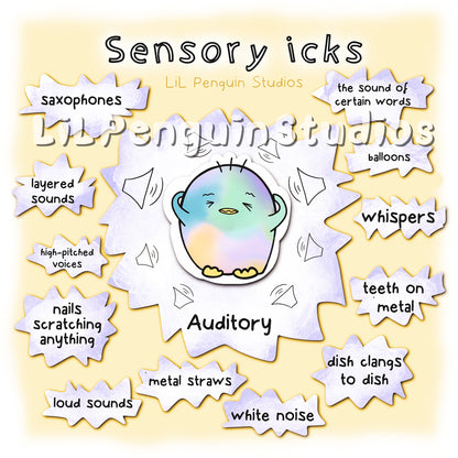 'Sensory Icks' Printable Bundle with Worksheets - Personal Use
