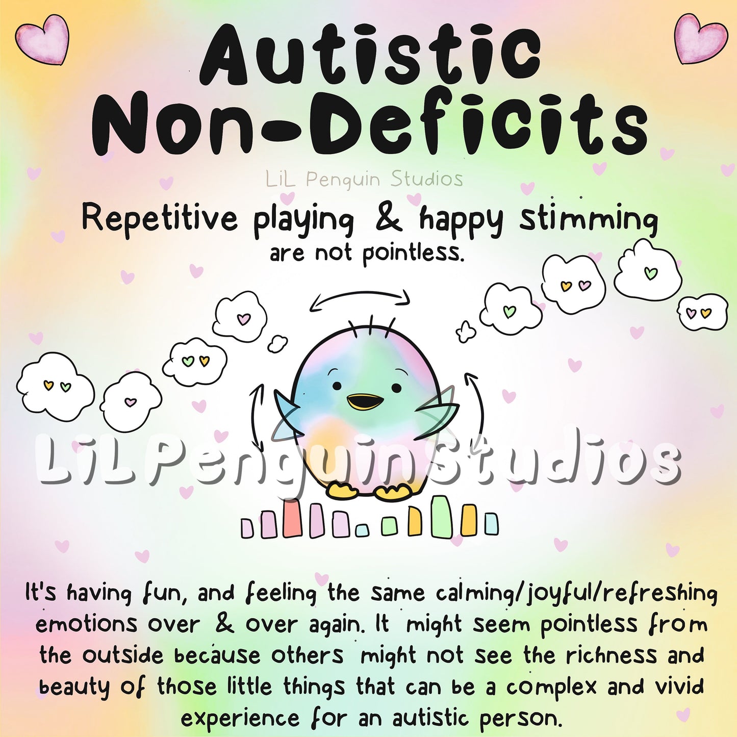 'Autistic Non-Deficits' Printable Bundle - For Institutions, Journals, etc.